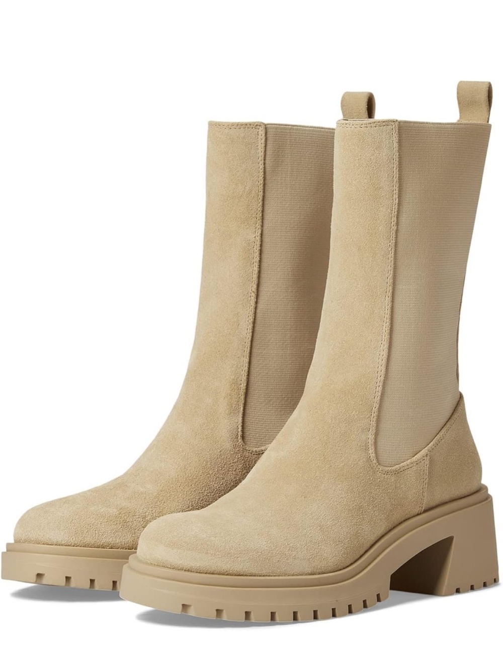 Steve Madden Hesitant Boot In Sand Suede Women’s Size 7.5M New In Box